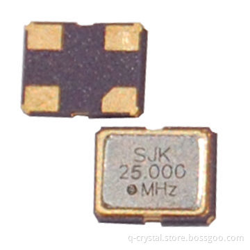 SMD quartz oscillator, 3225 size, 26MHz frequency, 3.3V operating voltage, high precision
